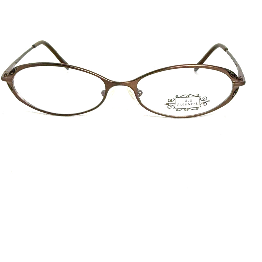 Lulu Guinness Be A Glamour Girl L675 BRN‎ 51-16-135 Eye Glasses Frame H19593